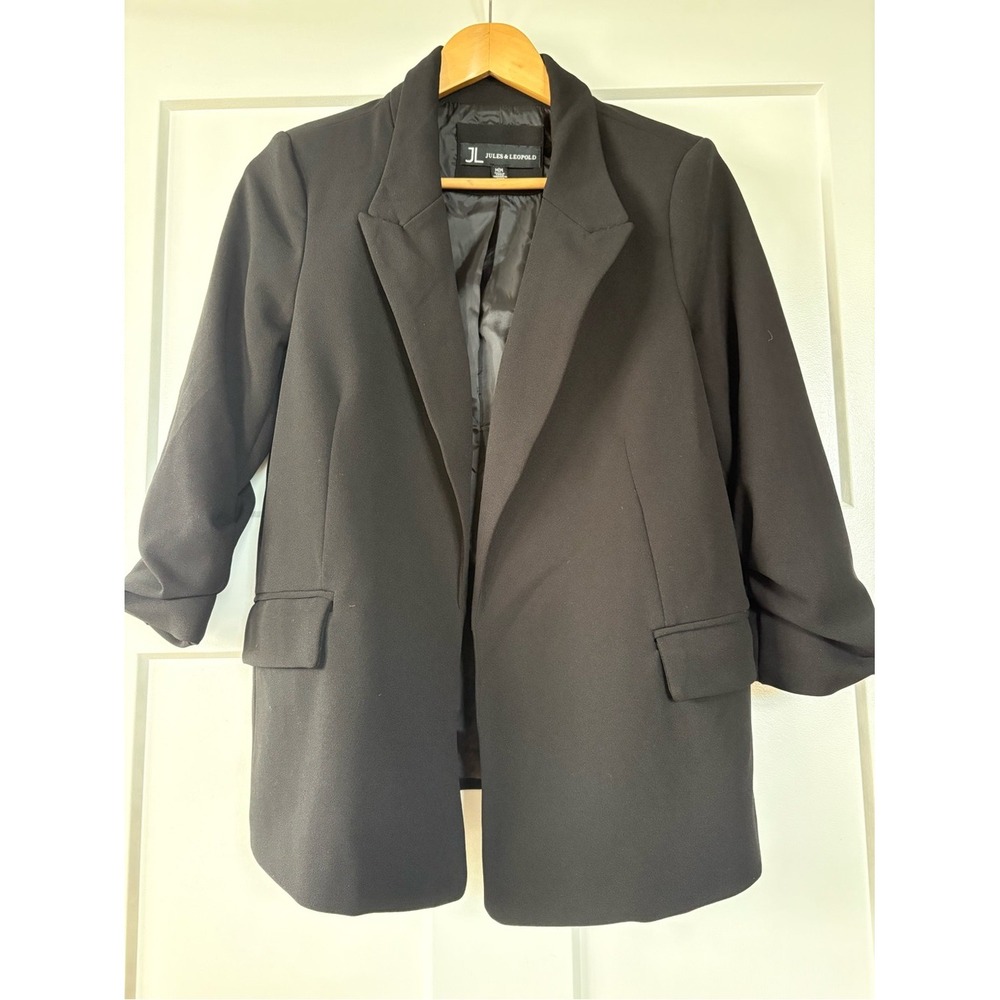 Jules &‎ Leopold Women's Black Tailored Blazer Size Medium